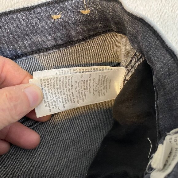 Madewell Woman's Jeans 27 10" High-Rise Skinny Crop Black Denim - Picture 9 of 11